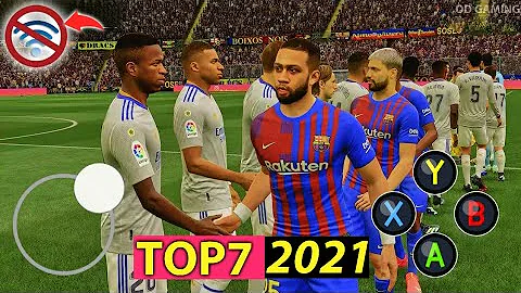 TOP 7 BEST OFFLINE FOOTBALL GAMES FOR ANDROID & IOS 2021/22 |Download Best Offline Soccer Games