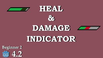 Health Bar with indicator  - Advance Health Bar  - Learn Godot 4 UI - no talking