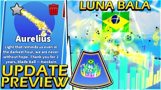 New Luna Bala Emote 🇧🇷 - Blade Ball Update Showcase