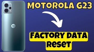 Motorola Moto G23 Factory Data Reset || Reset all settings