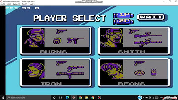 Contra Force nes "Version Select Stage"