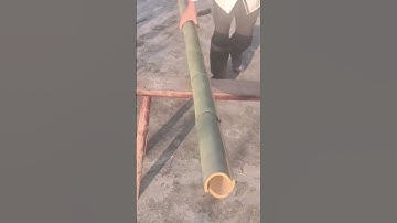 The process of splitting bamboo -Goodtools and machinery make work more faster!!