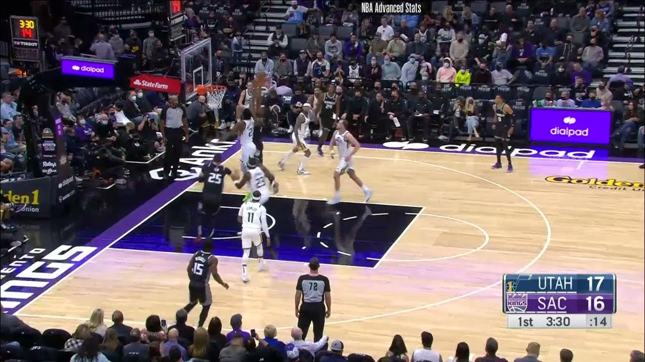 Whiteside block on Barnes - YouTube