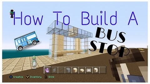 Minecraft: How to build a Bus Stop ✔