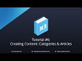 Getting Started with Joomla 3 & CloudBase 3: Creating Content: Categories & Articles - Tutorial #6