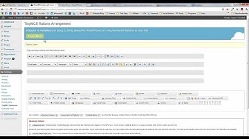 Wordpress Plugin: TinyMCE Advanced