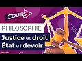 BAC de philo : La justice et le droit - L'État - Le devoir