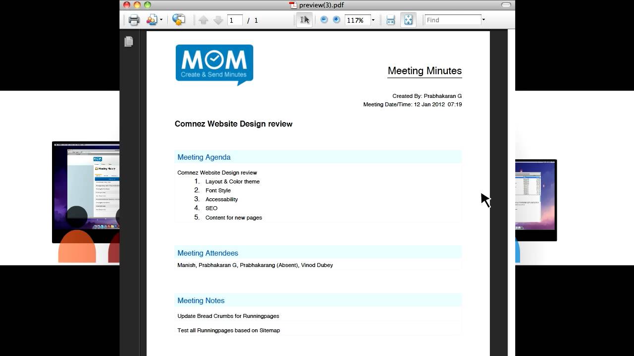 How To Send A 7 Minute Video To Someone Minutes of Meeting - Create and Send Minutes (www.minutesofmeeting.net