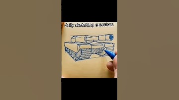 Tank full sketch tutorial is up ⬆️  Easy Sketch tutorial #shorts #sketch #artshorts