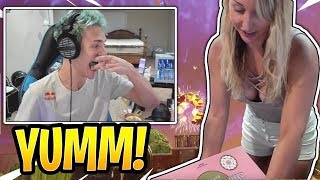 Ninja Plays with His WIFE the Donut Challenge! *GONE WRONG* - Fortnite Best and Funny Moments
