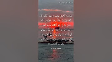 سورة الأحقاف آية 15 بصوت الشيخ ياسر الدوسري♥♥