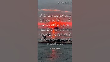 سورة الأحقاف آية 15 بصوت الشيخ ياسر الدوسري♥♥