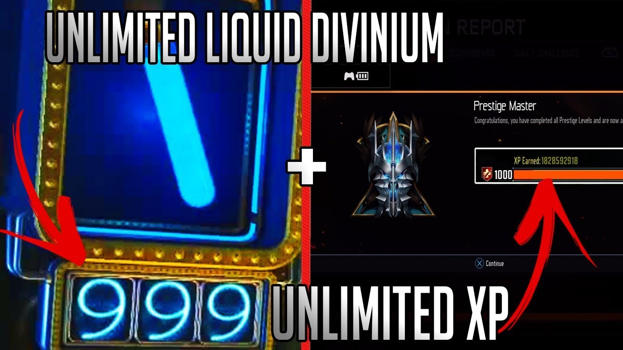 COD BO3 - BEST UNLIMITED XP / LIQUID DIVINIUM GLITCHES (Unlimited afk