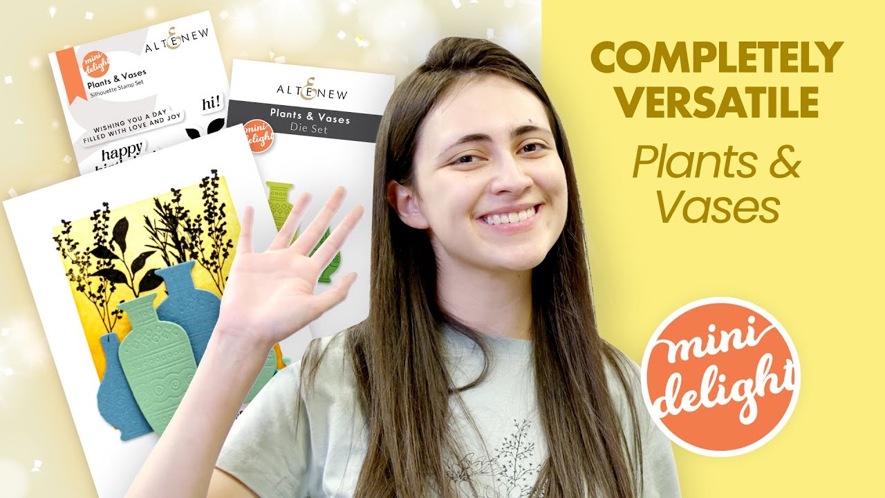 Mini Delight: Plants & Vases Stamp & Die Set