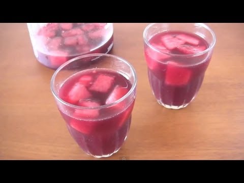 How to Make Watermelon Sangria (Recipe) スイカのサングリアの作り方 (レシピ) | ochikeron