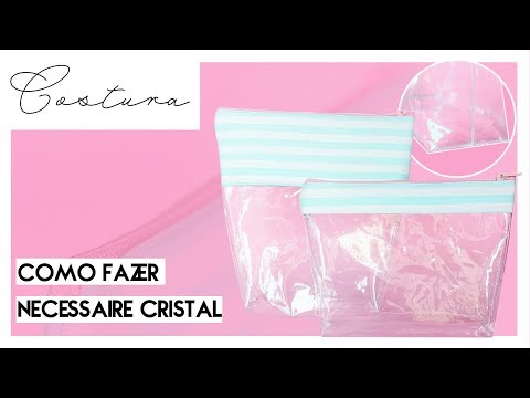 como fazer NECESSAIRE CRISTAL | Com caixinhas de leite muito fácil!