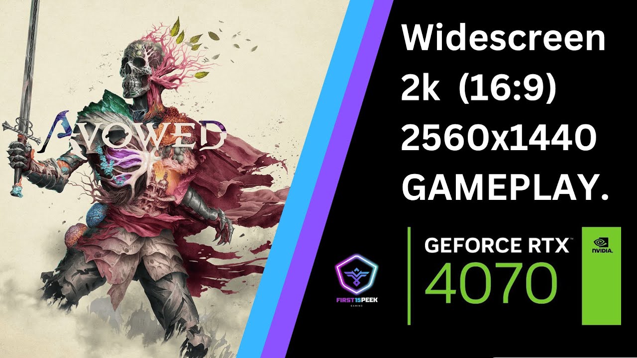 Avowed 2K (16:9 - 3440x1440) Gameplay. Played on a NVIDIA RTX 4070
