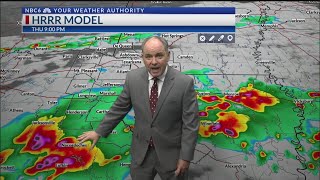 Update on severe storm potential 6 pm Thursday