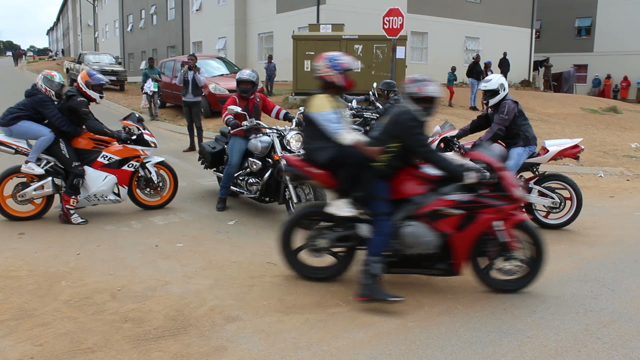Ekurhuleni Bikers and Ivory Park Police spread awareness with the Youth Crime Prevention Desk