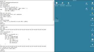 Create & Execute Windows Command Files   Bubble Sort function