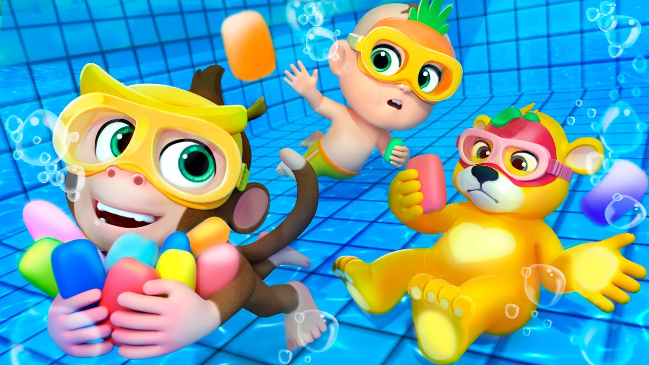 Swimming Pool Fun & Bubbles! and MORE Educational Nursery Rhymes & Kids ...
