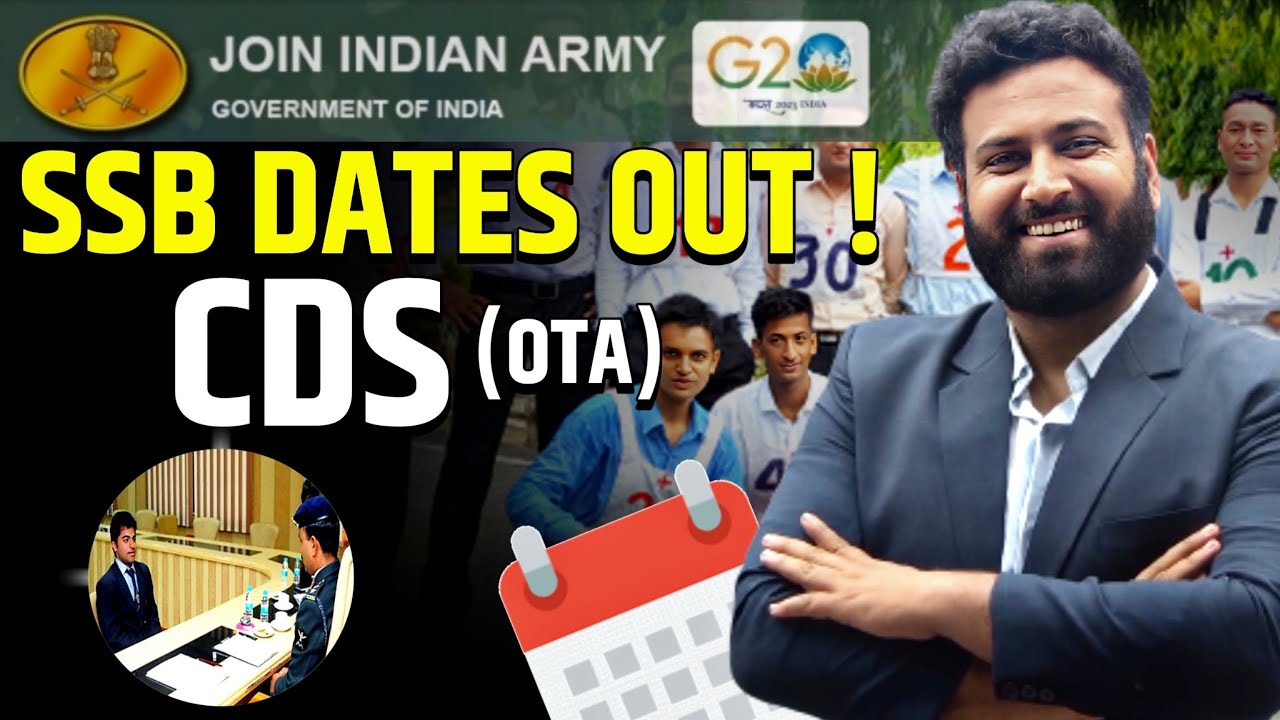 SSB Dates Out For CDS OTA 2024🔥 Indian Army SSB Interview Date