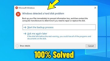 Windows detected a hard disk problem in Windows 10 / 11 / 8 / 7 - How To Fix This Pop up Message ✅