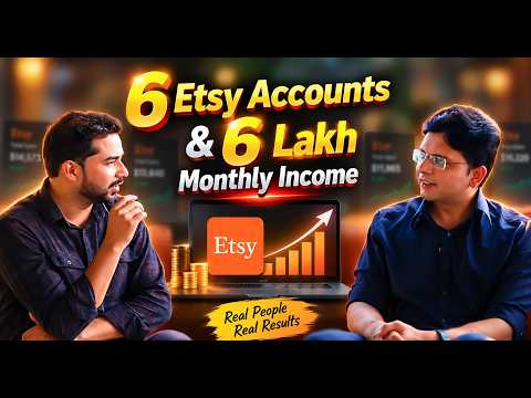 6 Etsy Accounts & 6 Lakh Monthly Income | How He Built His Etsy Business
