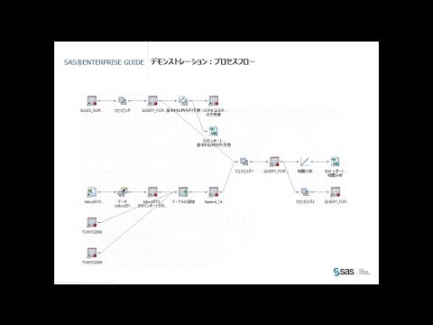 直感的なデータ加工と高度な分析。SAS Enterprise Guide デモンストレーション