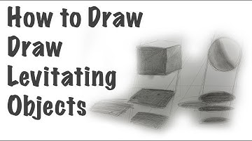 How to Draw Levitating / Floating Objects with Shadows