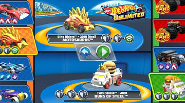 Hot Wheels Unlimited #28 🏎️ 2-player mode: DINO RIDERS, MOTOSAURUS VS FAST FOODIE, BUNS OF STEEL!