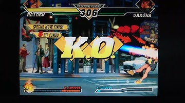 CVS2 RAIDEN 100% Combo カプエス2 ライデン 十割コンボ