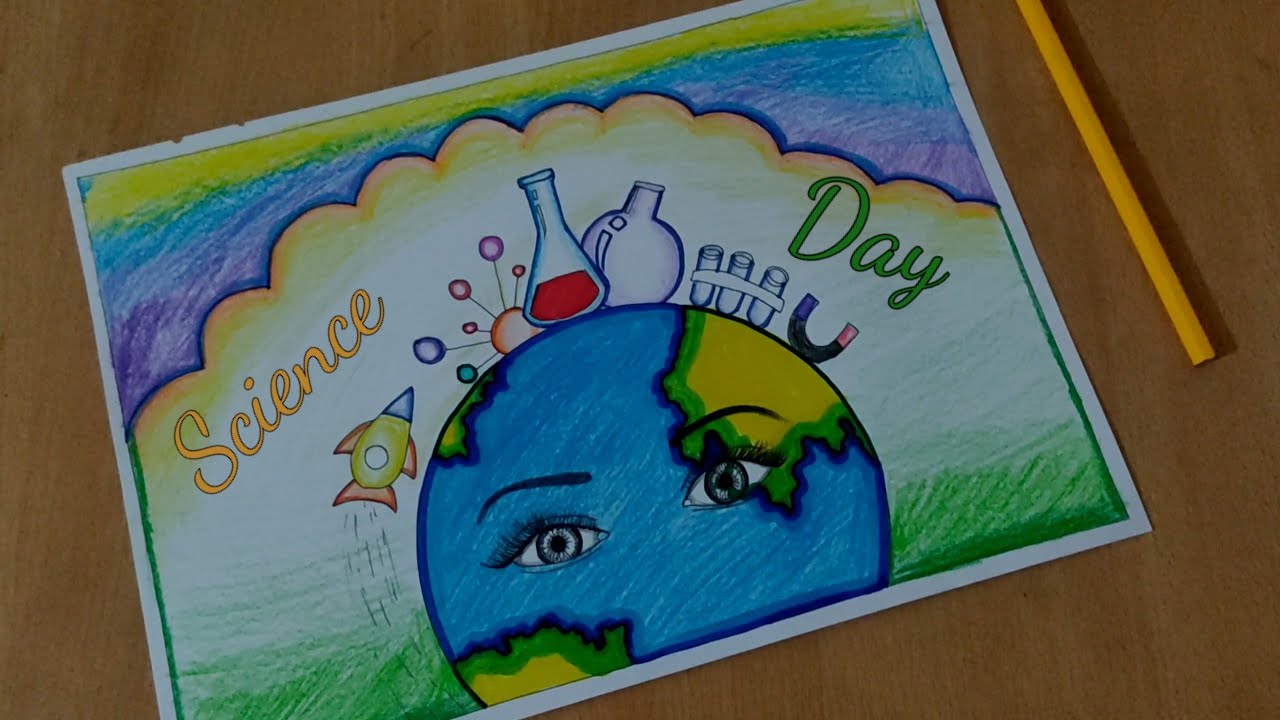 National Science Day Drawing / National science Day Poster/ science Day