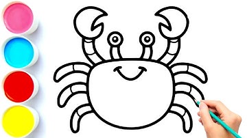 How to Draw a Crab | Crab Drawing | How to Draw Crab | Crab | Draw Smart #crab