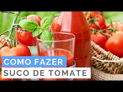 Vídeo: Como Fazer Suco De Tomate Sem Espremedor