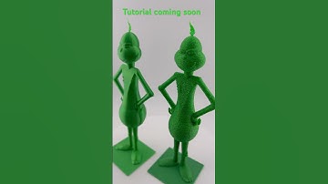 Grinch Tinkercad tutorial  #3dprints #tinkercad #tinkercadprojects #grinchmas #grinch