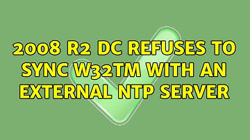 2008 R2 DC refuses to Sync w32tm with an external NTP server