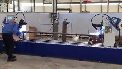 Automatic welding machine manufacture scaffolding ledger welding machine for scaffold pipe