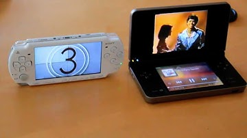 PSP VS DSI XL Playing Movies
