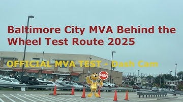 Baltimore Maryland MVA Official Behind the Wheel Driving Test Route 2025 | Pass Driving Test Tips