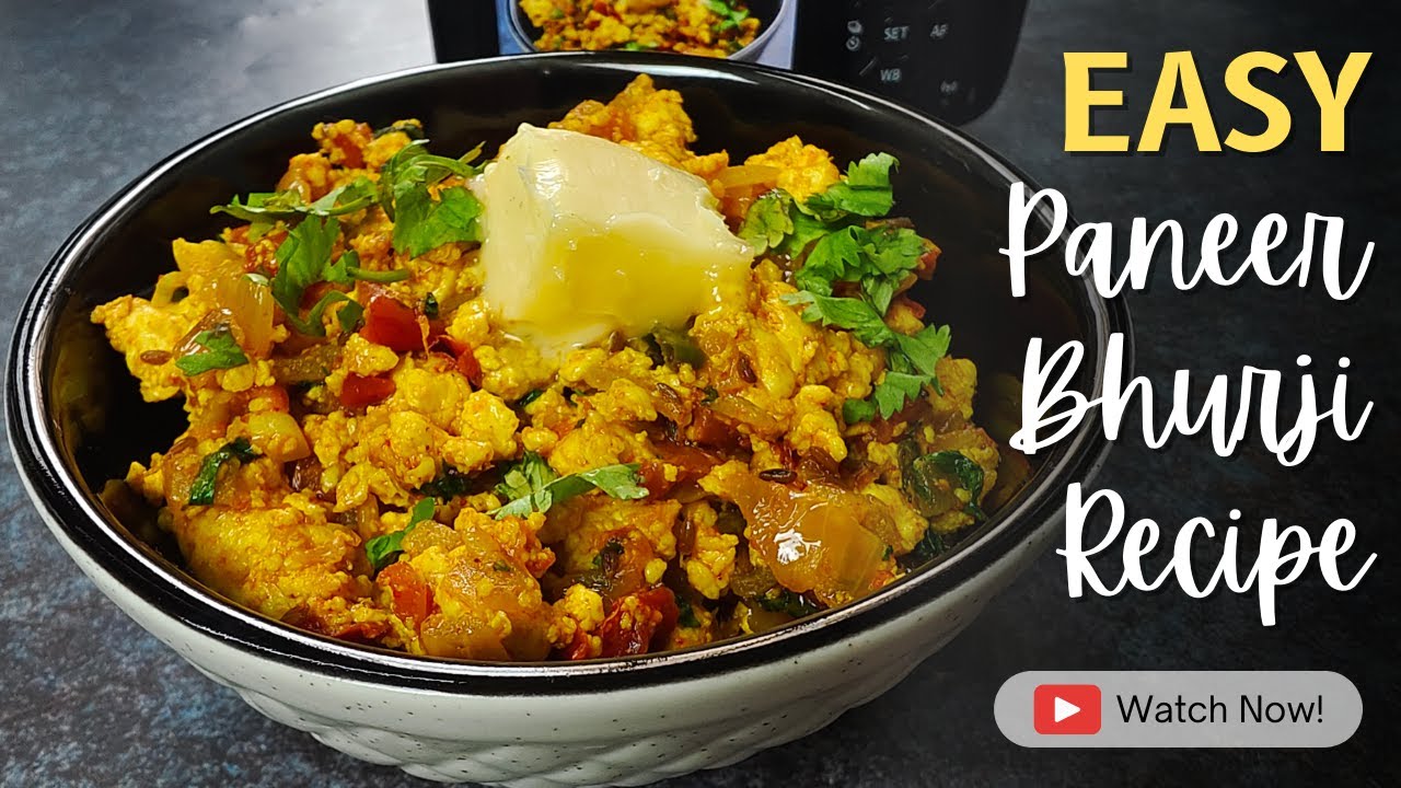 Easy Paneer Bhurji Recipe | Quick Scrambled Paneer Recipe | Paneer Bhurji Dry Recipe | Curry N Cuts