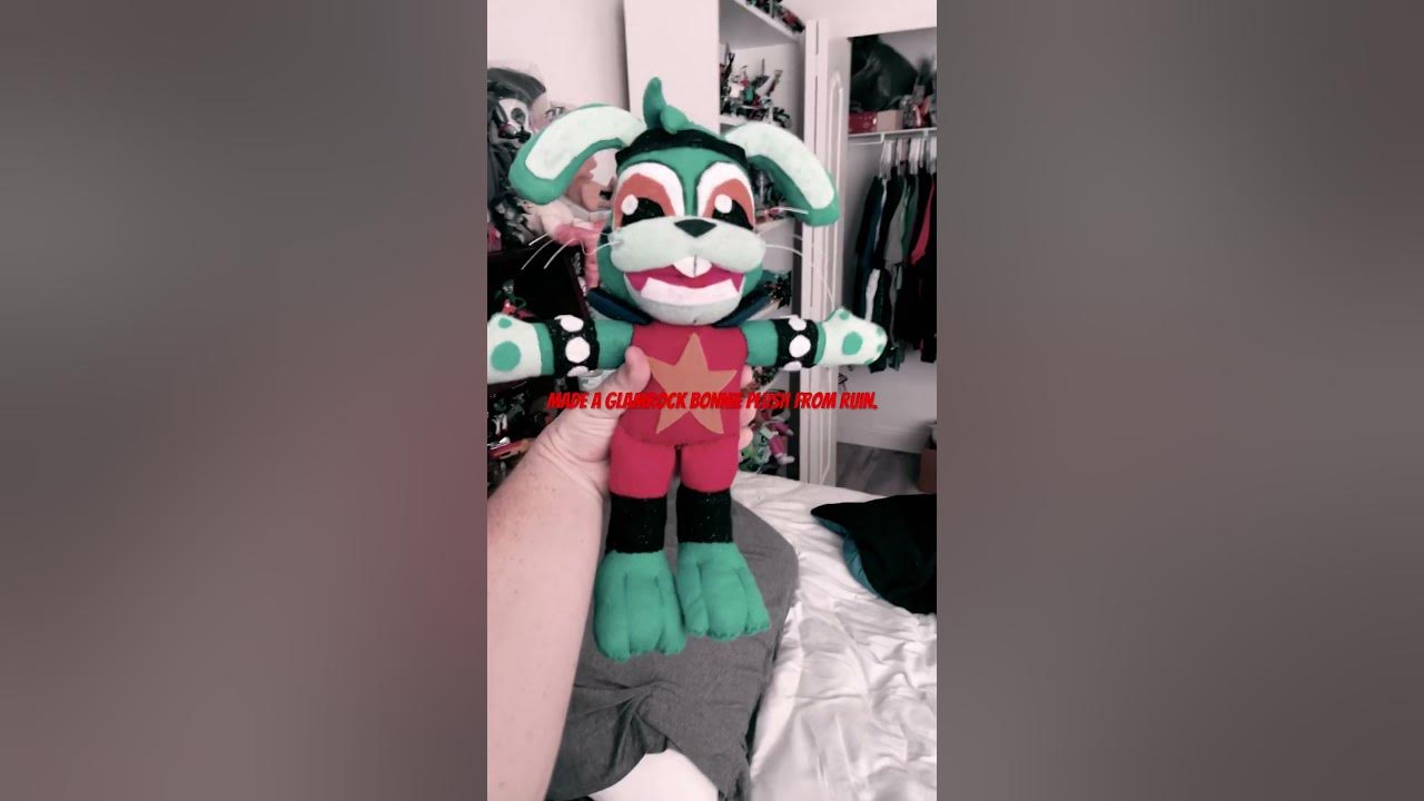 Glamrock Bonnie custom plush review! (Fnaf Security Breach) 