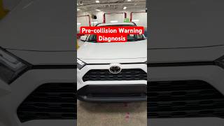 How to diagnose a Toyota RAV4 pre-collision warning light.