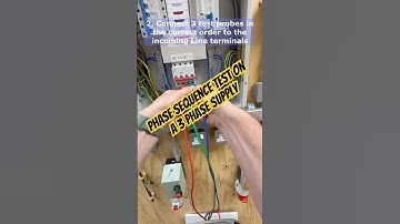 Phase sequence test on a 3 phase supply #2391 #electrician #am2 #megger #inspectionandtesting