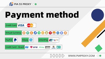 Pia S5 Proxy supports multiple payment methods, credit card, virtual currency, PayPal, Alipay......