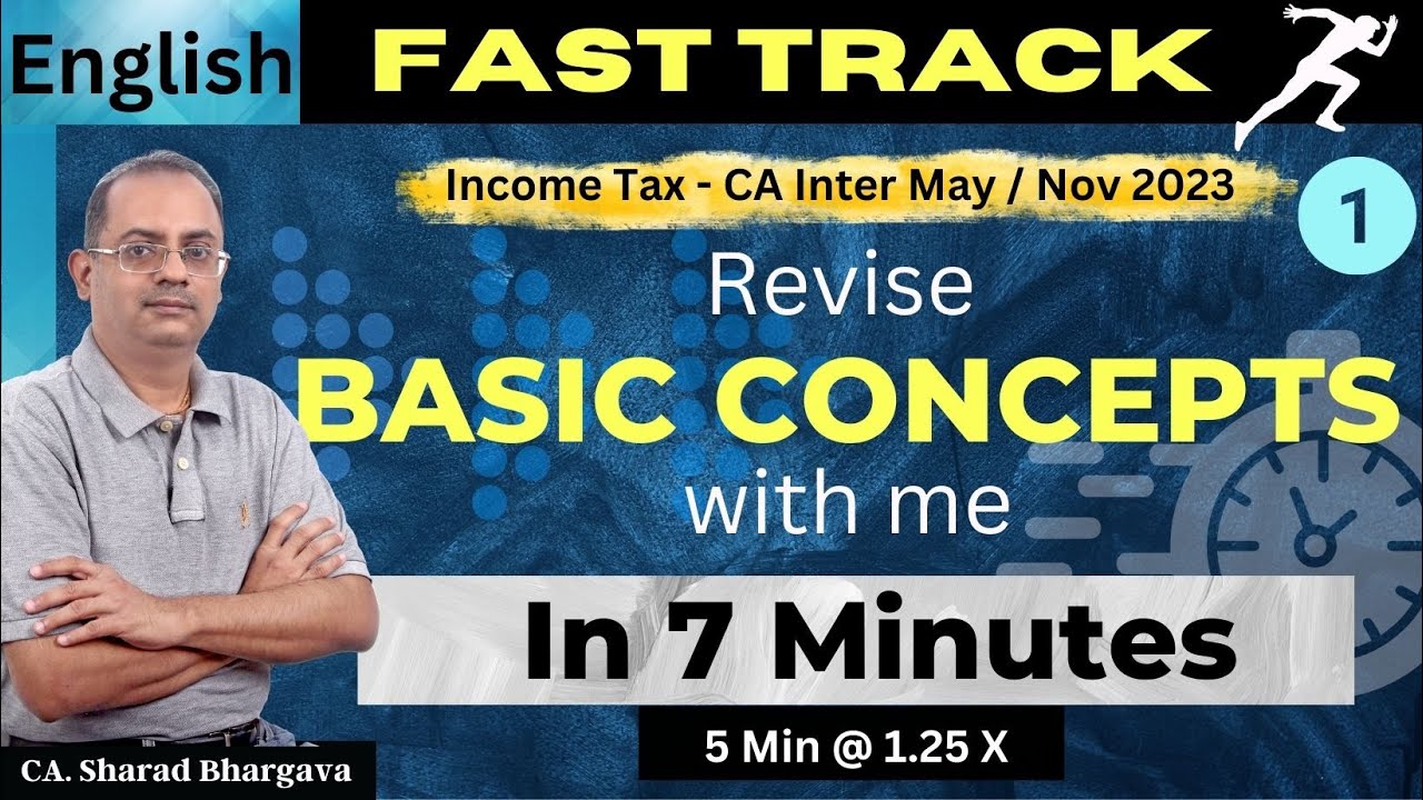 (English) Fast Track Revision / 1 - Basic concepts / CA Inter May/ Nov ...