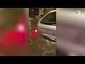 Inondations  nmes  des trombes deau sur la ville en milieu de nuit durant 2 heures