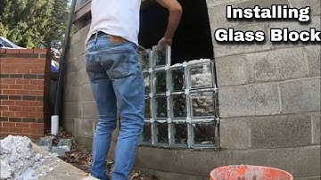 Glass Block Installation DIY