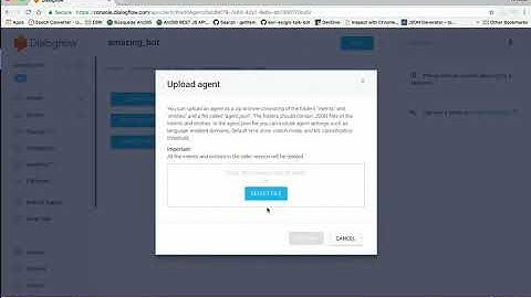 Create DialogFlow Bot