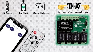 Internet, IR and Manual Controlled Compact Home Automation project | New Blynk 2.0 | ESP32 Projects